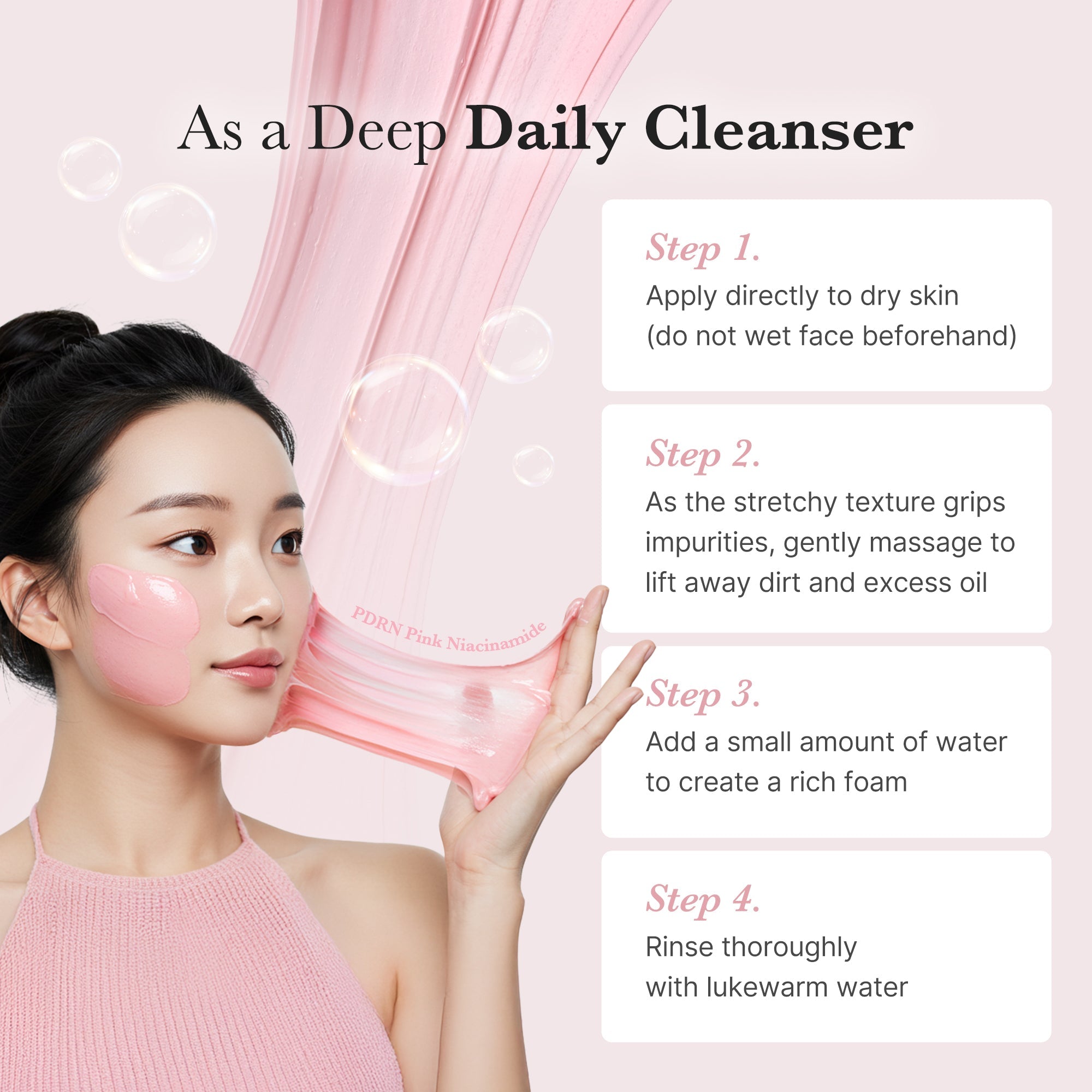 PDRN Pink Whip Cleanser